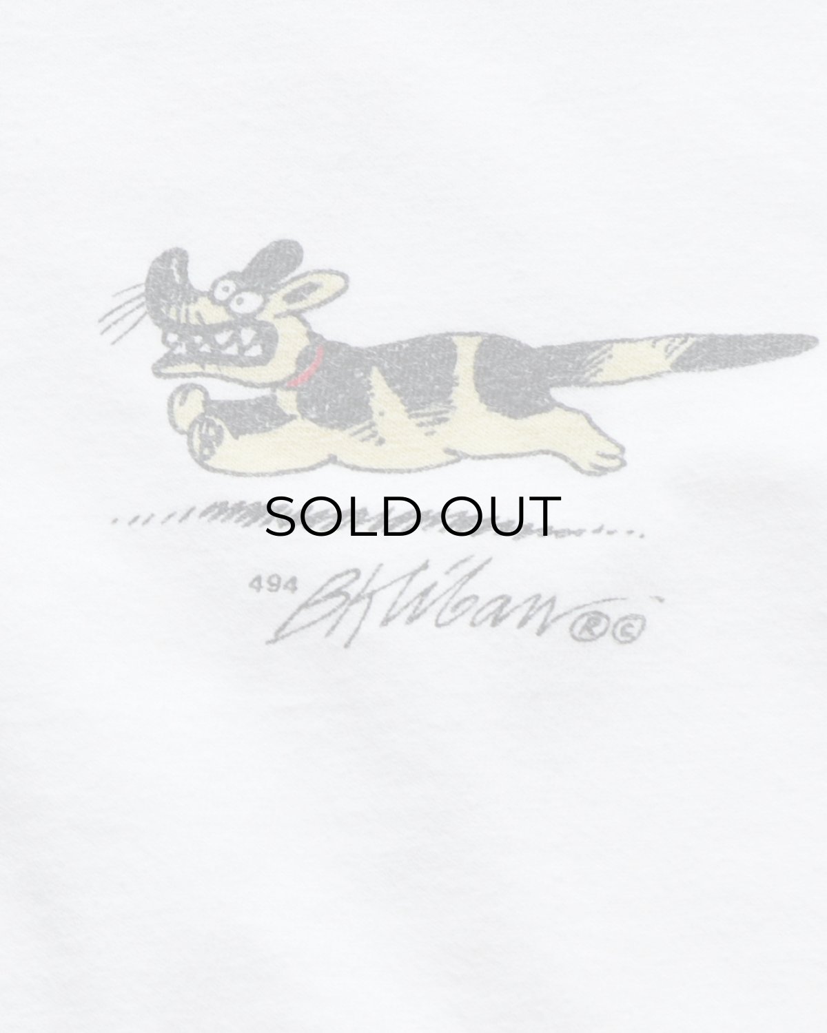 画像8: 90's crazy shirts COTTON "Kliban Cat" W-PRINT S/S TEE "TEAM FRISKIE" "MADE IN USA" (8)