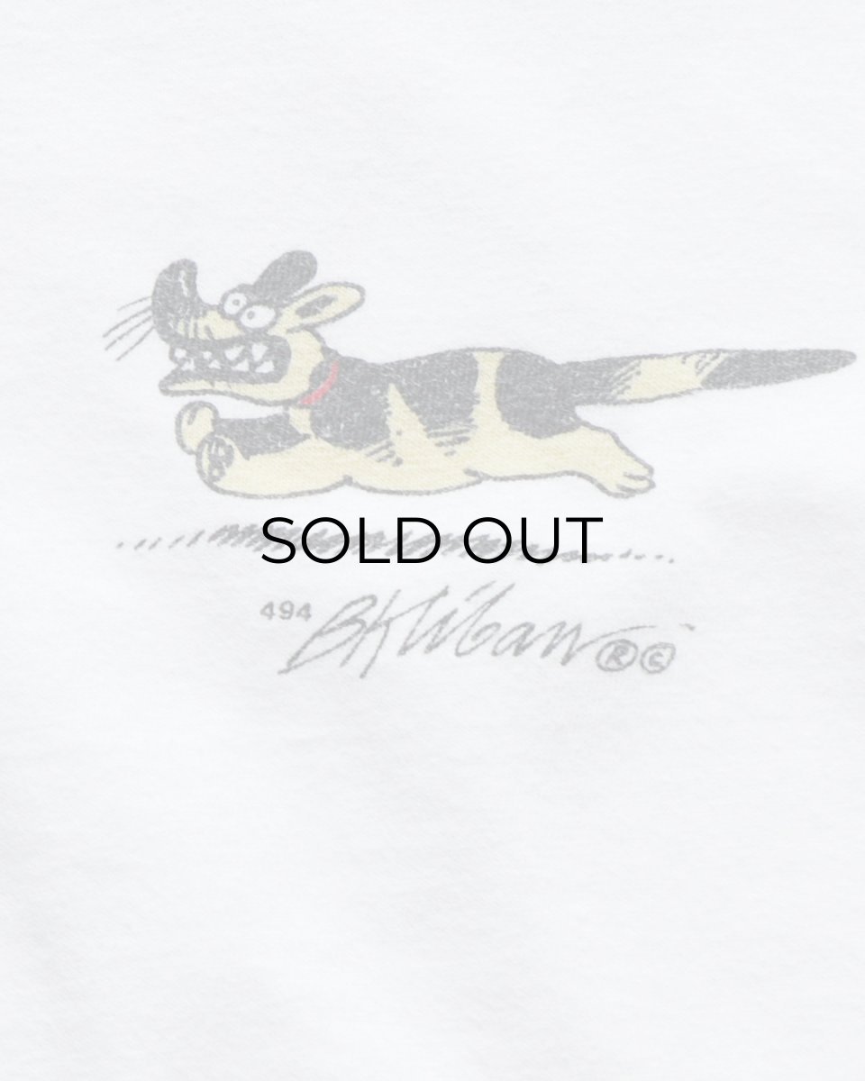 画像8: 90's crazy shirts COTTON "Kliban Cat" W-PRINT S/S TEE "TEAM FRISKIE" "MADE IN USA" (8)