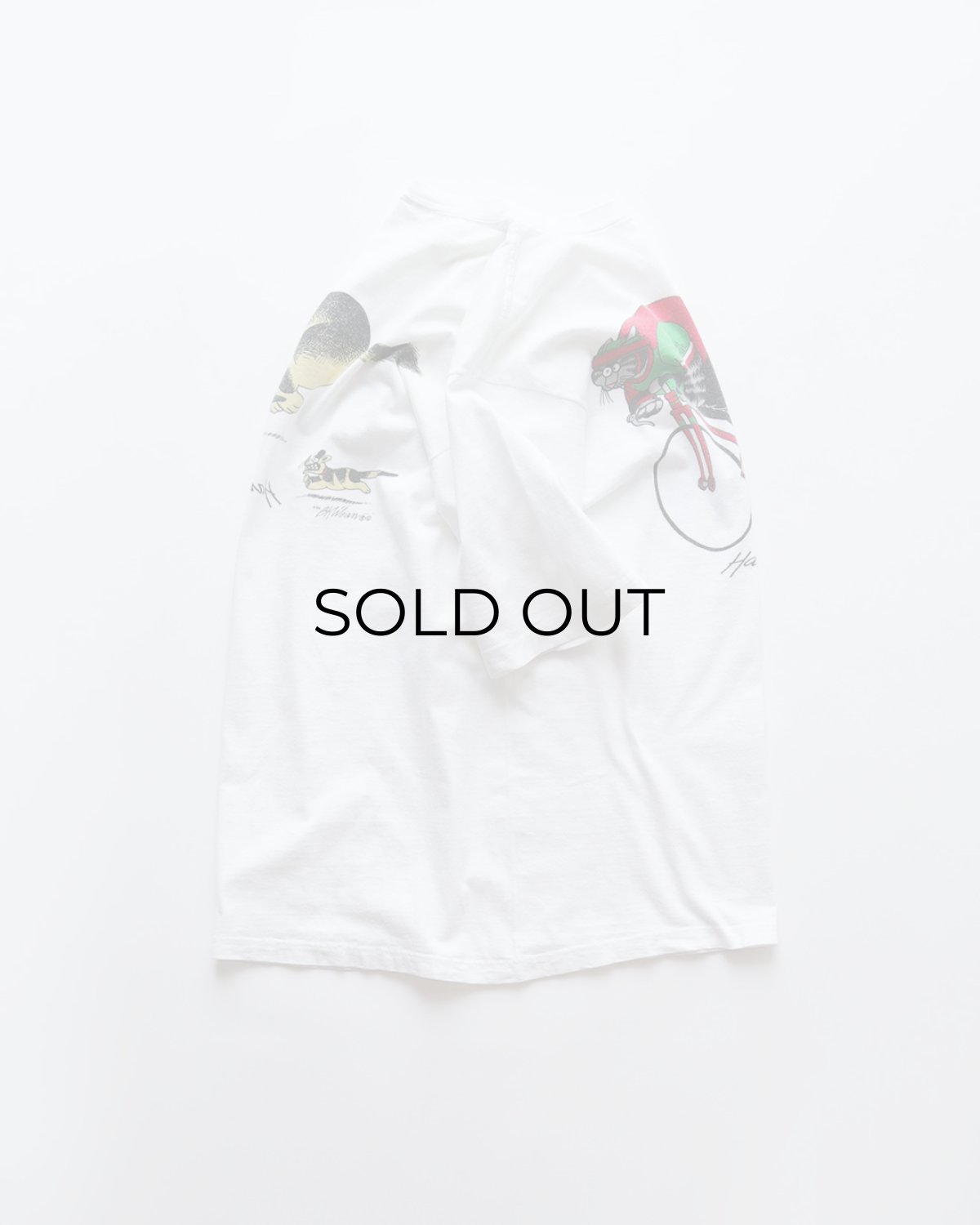 画像3: 90's crazy shirts COTTON "Kliban Cat" W-PRINT S/S TEE "TEAM FRISKIE" "MADE IN USA" (3)