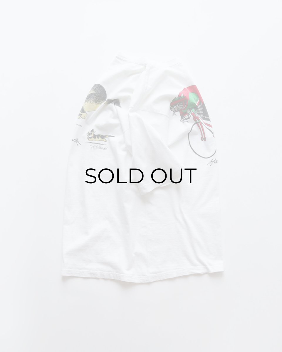 画像3: 90's crazy shirts COTTON "Kliban Cat" W-PRINT S/S TEE "TEAM FRISKIE" "MADE IN USA" (3)