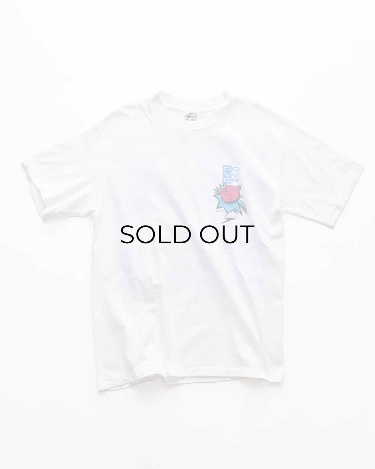 画像2: 90's SPEEDO COTTON W-PRINT S/S TEE "VOLLEY" "MADE IN USA" (2)