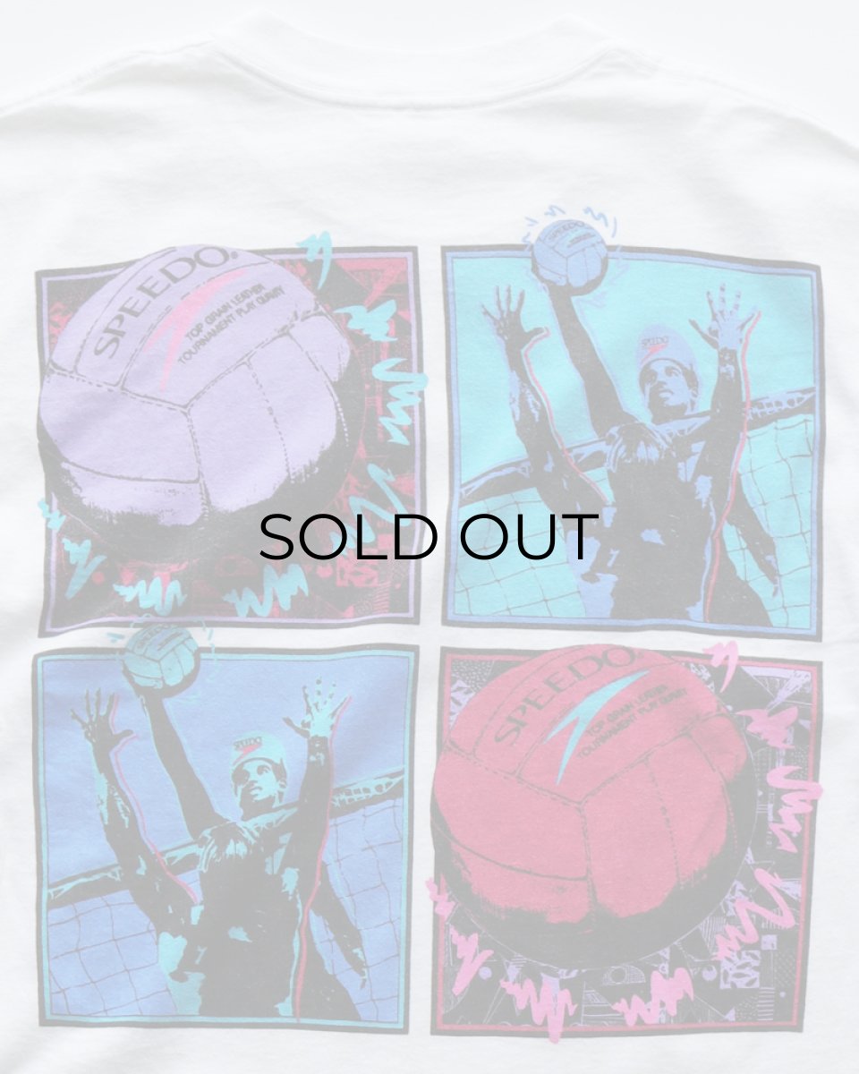 画像5: 90's SPEEDO COTTON W-PRINT S/S TEE "VOLLEY" "MADE IN USA" (5)