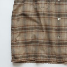 画像4: 60's TOWNCRAFT COTTON CHECK S/S LOOP COLLAR BOX SHIRT (4)
