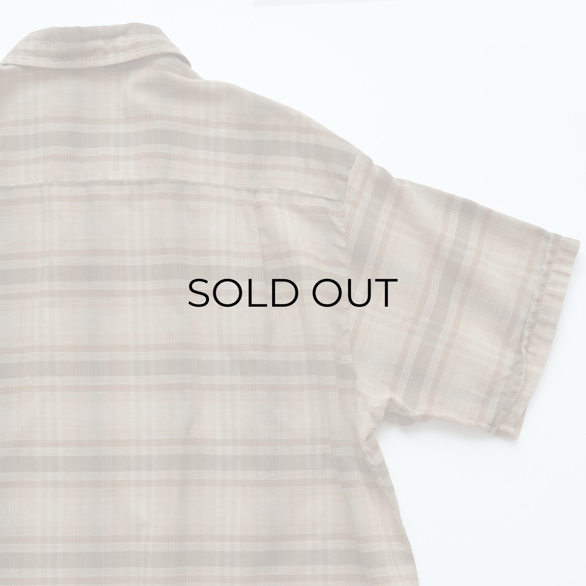 画像5: 60's TOWNCRAFT COTTON CHECK S/S LOOP COLLAR BOX SHIRT (5)