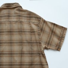 画像5: 60's TOWNCRAFT COTTON CHECK S/S LOOP COLLAR BOX SHIRT (5)