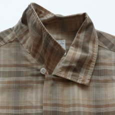 画像7: 60's TOWNCRAFT COTTON CHECK S/S LOOP COLLAR BOX SHIRT (7)