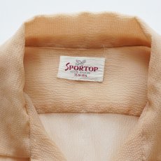 画像7: 50's SPORTOP NYLON SEERSUCKER LOOP COLLAR S/S BOX SHIRT (7)