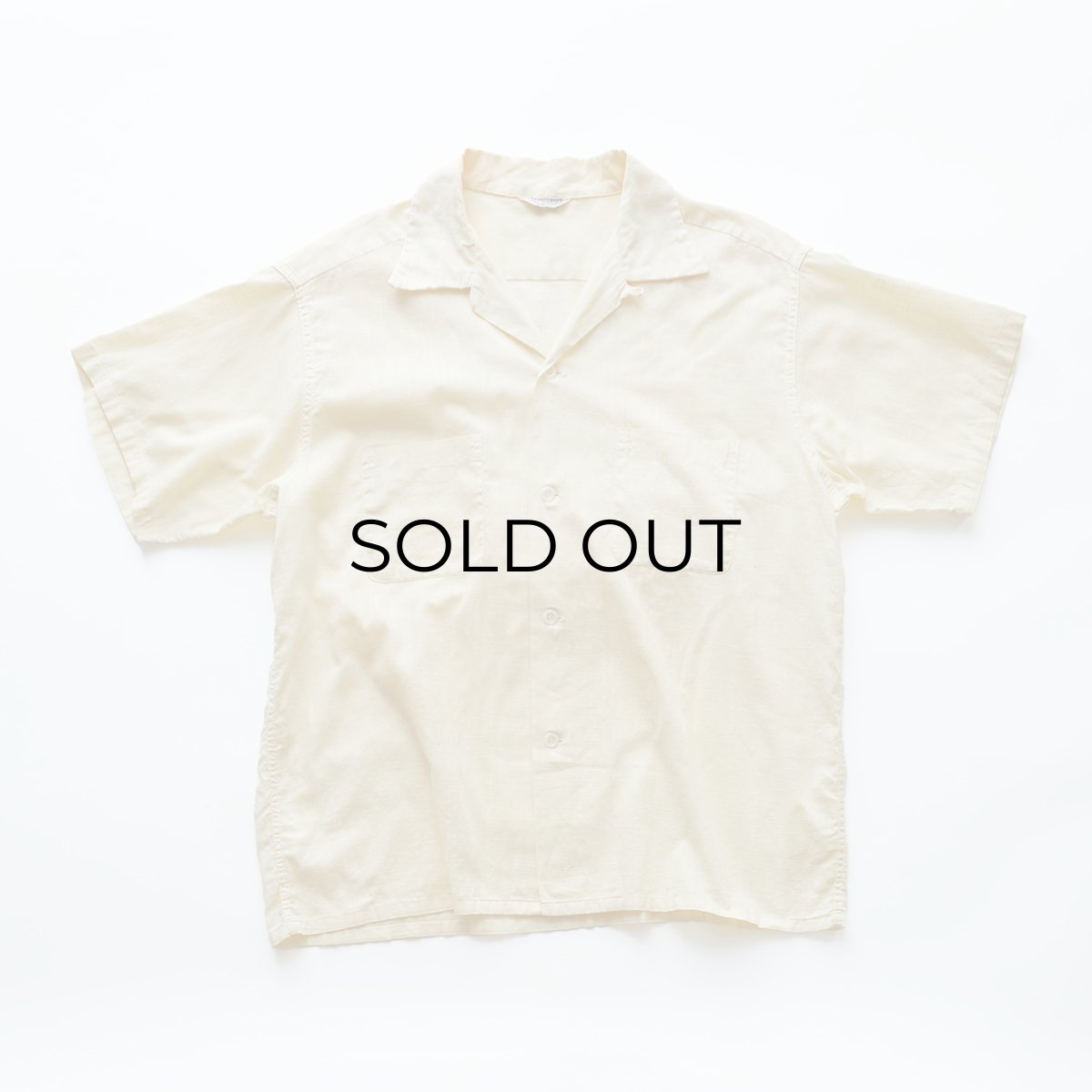画像2: 50's SPORTSWEAR by Colonial  COTTON "KASURI" LOOP COLLAR S/S BOX SHIRT (2)