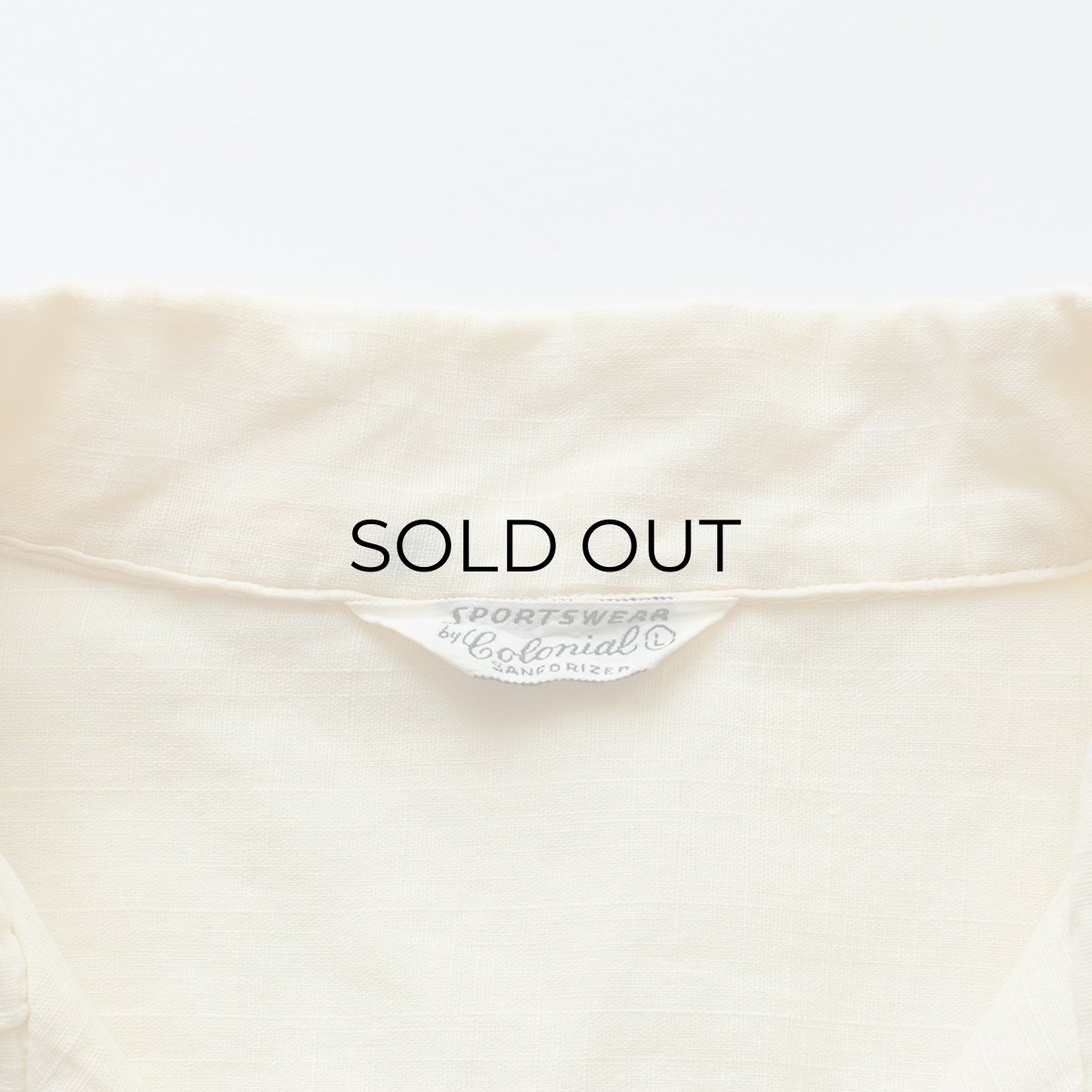 画像7: 50's SPORTSWEAR by Colonial  COTTON "KASURI" LOOP COLLAR S/S BOX SHIRT (7)