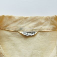 画像7: 50's SPORTSWEAR by Colonial  COTTON "KASURI" LOOP COLLAR S/S BOX SHIRT (7)
