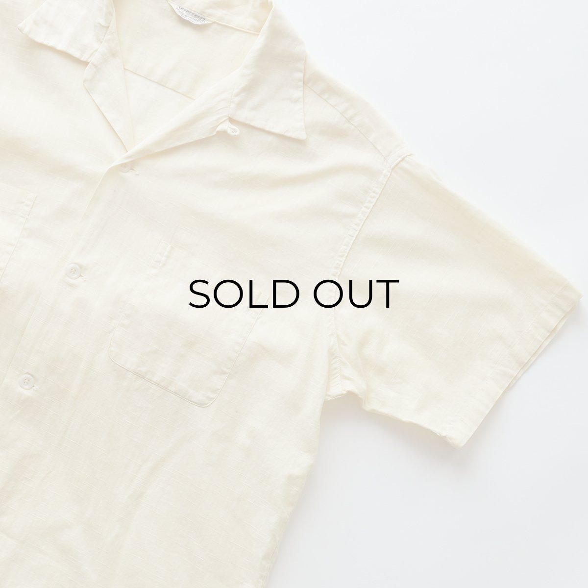画像4: 50's SPORTSWEAR by Colonial  COTTON "KASURI" LOOP COLLAR S/S BOX SHIRT (4)