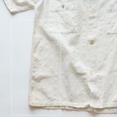 画像10: 40's Lion SPORTSWEAR COTTON WOVEN CHECK SEERSUCKER S/S OPEN COLLAR BOX SHIRT (10)