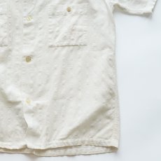 画像5: 40's Lion SPORTSWEAR COTTON WOVEN CHECK SEERSUCKER S/S OPEN COLLAR BOX SHIRT (5)