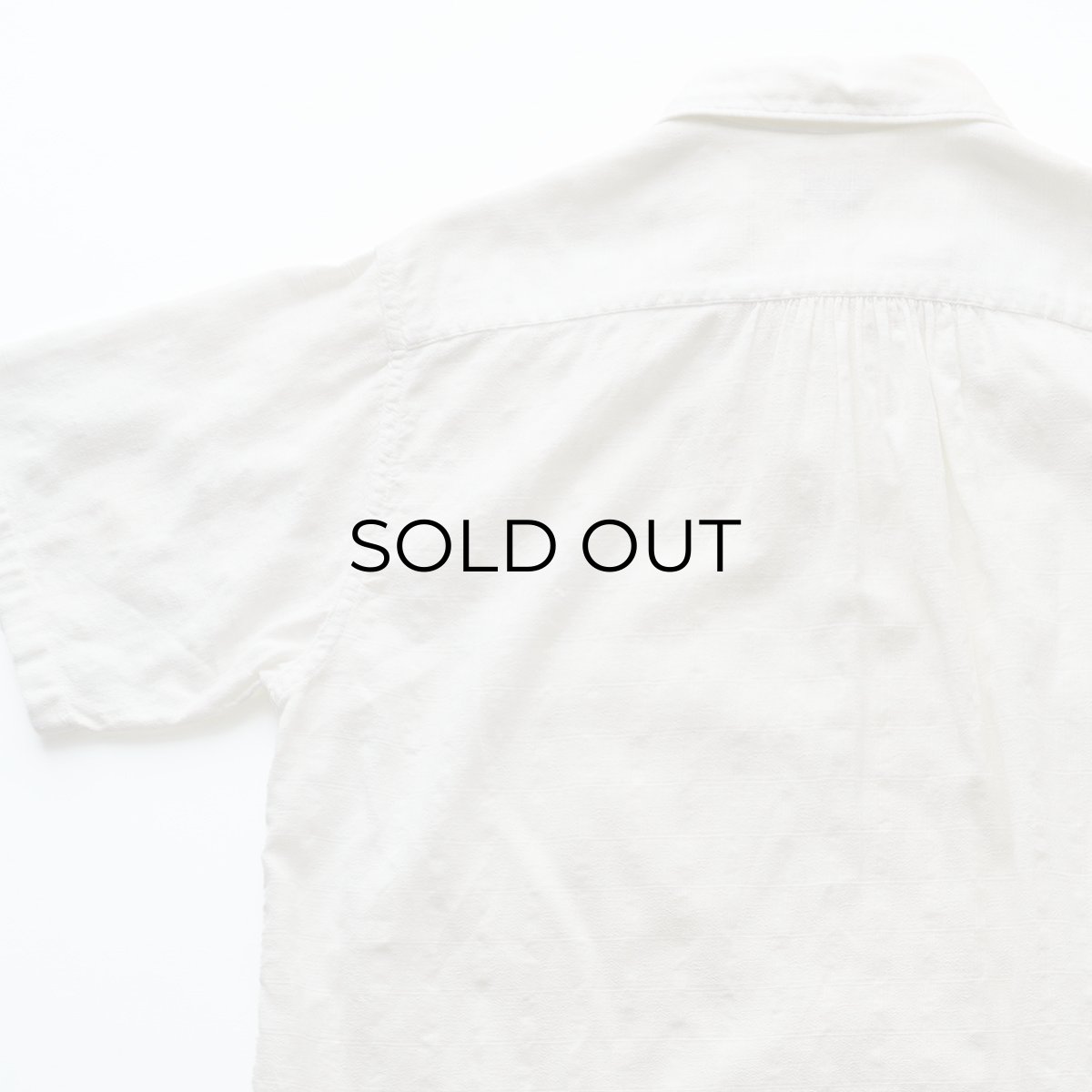 画像8: 40's Lion SPORTSWEAR COTTON WOVEN CHECK SEERSUCKER S/S OPEN COLLAR BOX SHIRT (8)