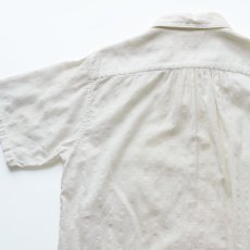 画像8: 40's Lion SPORTSWEAR COTTON WOVEN CHECK SEERSUCKER S/S OPEN COLLAR BOX SHIRT (8)