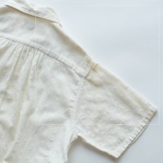 画像11: 40's Lion SPORTSWEAR COTTON WOVEN CHECK SEERSUCKER S/S OPEN COLLAR BOX SHIRT (11)