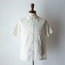 画像1: 40's Lion SPORTSWEAR COTTON WOVEN CHECK SEERSUCKER S/S OPEN COLLAR BOX SHIRT (1)