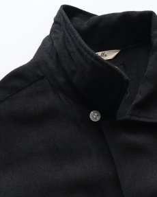 画像9: 〜60's King Louie BLACK RAYON BACK EMBROIDERED S/S LOOP COLLAR BOWLING SHIRT "HARDWARE INSURANCE MUTUALS" (9)
