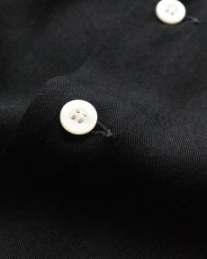画像12: 〜60's King Louie BLACK RAYON BACK EMBROIDERED S/S LOOP COLLAR BOWLING SHIRT "HARDWARE INSURANCE MUTUALS" (12)