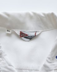 画像8: 〜60's 301 WHITE RAYON BACK EMBROIDERED S/S LOOP COLLAR BOWLING SHIRT "Miss Chipper" (8)