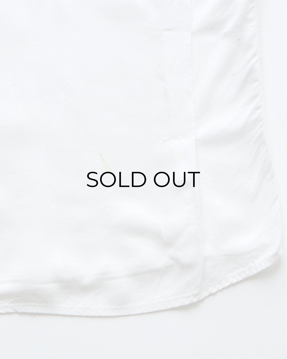 画像18: 〜60's 301 WHITE RAYON BACK EMBROIDERED S/S LOOP COLLAR BOWLING SHIRT "Miss Chipper" (18)