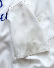 画像16: 〜60's 301 WHITE RAYON BACK EMBROIDERED S/S LOOP COLLAR BOWLING SHIRT "Miss Chipper" (16)