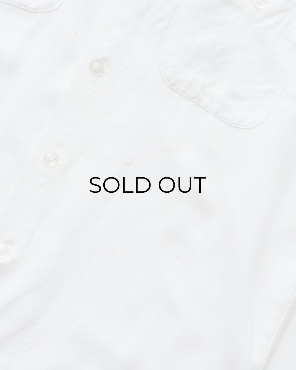 画像11: 〜60's 301 WHITE RAYON BACK EMBROIDERED S/S LOOP COLLAR BOWLING SHIRT "Miss Chipper" (11)