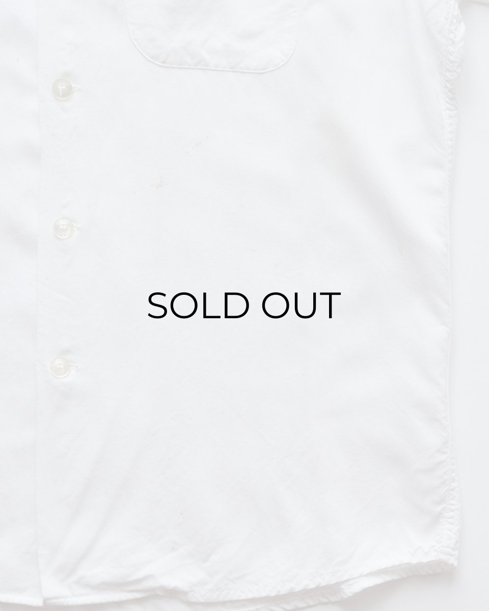 画像13: 〜60's 301 WHITE RAYON BACK EMBROIDERED S/S LOOP COLLAR BOWLING SHIRT "Miss Chipper" (13)