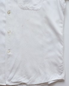 画像13: 〜60's 301 WHITE RAYON BACK EMBROIDERED S/S LOOP COLLAR BOWLING SHIRT "Miss Chipper" (13)