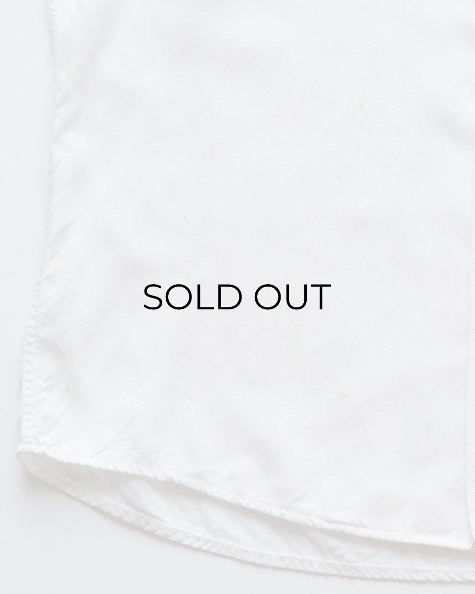 画像14: 〜60's 301 WHITE RAYON BACK EMBROIDERED S/S LOOP COLLAR BOWLING SHIRT "Miss Chipper" (14)