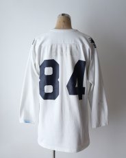 画像17: 80's RUSSELL W-PRINT CROPPED SLEEVE V NECK FOOTBALL TEE "OLYMPIA BEARS" "MADE IN USA" (17)
