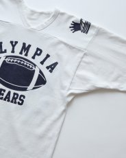 画像5: 80's RUSSELL W-PRINT CROPPED SLEEVE V NECK FOOTBALL TEE "OLYMPIA BEARS" "MADE IN USA" (5)