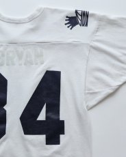 画像7: 80's RUSSELL W-PRINT CROPPED SLEEVE V NECK FOOTBALL TEE "OLYMPIA BEARS" "MADE IN USA" (7)