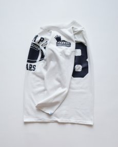 画像3: 80's RUSSELL W-PRINT CROPPED SLEEVE V NECK FOOTBALL TEE "OLYMPIA BEARS" "MADE IN USA" (3)