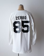 画像11: 〜80's RUSSELL W-PRINT CROPPED SLEEVE V NECK FOOTBALL TEE "MED RES" "MADE IN USA" (11)