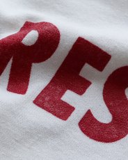 画像6: 〜80's RUSSELL W-PRINT CROPPED SLEEVE V NECK FOOTBALL TEE "MED RES" "MADE IN USA" (6)