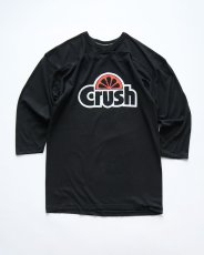 画像1: 80's RUSSELL PRINT CROPPED SLEEVE V NECK FOOTBALL TEE "Crush" (1)