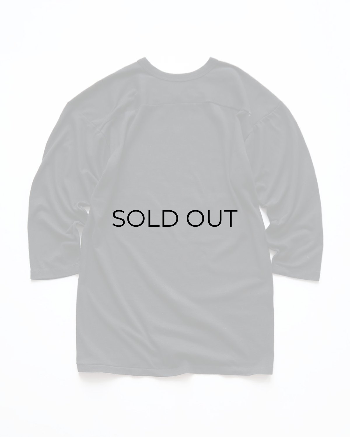 画像2: 80's RUSSELL PRINT CROPPED SLEEVE V NECK FOOTBALL TEE "Crush" (2)