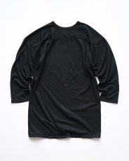 画像2: 80's RUSSELL PRINT CROPPED SLEEVE V NECK FOOTBALL TEE "Crush" (2)