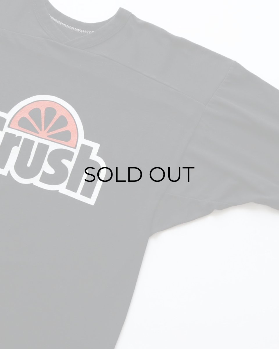 画像3: 80's RUSSELL PRINT CROPPED SLEEVE V NECK FOOTBALL TEE "Crush" (3)