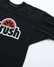 画像3: 80's RUSSELL PRINT CROPPED SLEEVE V NECK FOOTBALL TEE "Crush" (3)