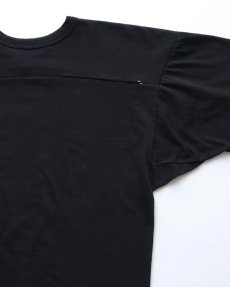 画像5: 80's RUSSELL PRINT CROPPED SLEEVE V NECK FOOTBALL TEE "Crush" (5)