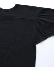 画像5: 80's RUSSELL PRINT CROPPED SLEEVE V NECK FOOTBALL TEE "Crush" (5)