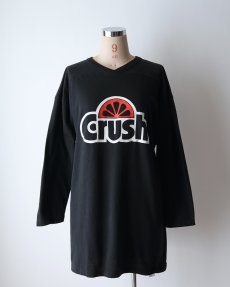 画像9: 80's RUSSELL PRINT CROPPED SLEEVE V NECK FOOTBALL TEE "Crush" (9)