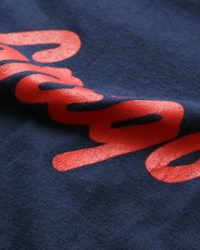 画像7: 〜80's MEDALLION PRINT CROPPED SLEEVE V NECK FOOTBALL TEE "MacGregor" "MADE IN USA" (7)