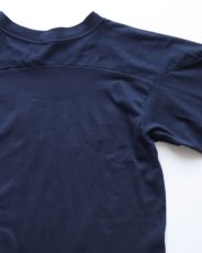 画像5: 〜80's MEDALLION PRINT CROPPED SLEEVE V NECK FOOTBALL TEE "MacGregor" "MADE IN USA" (5)