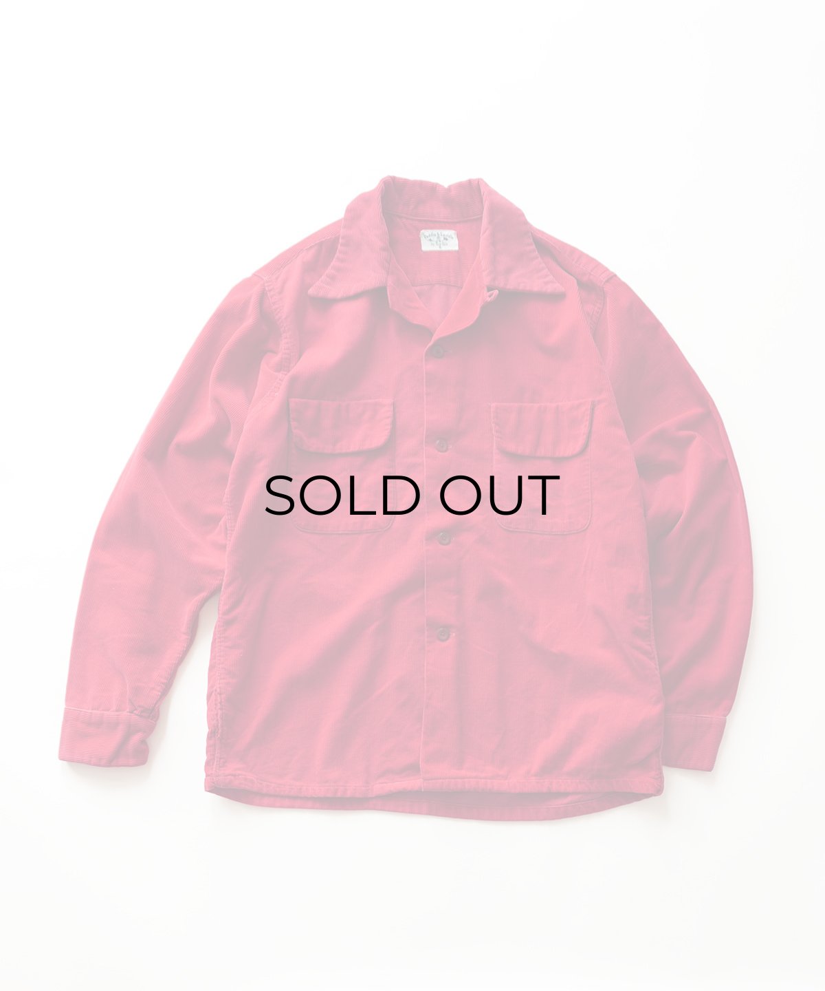 画像1: 50's Paddle & Saddle COTTON CORDUROY LOOP COLLAR BOX SHIRT (1)