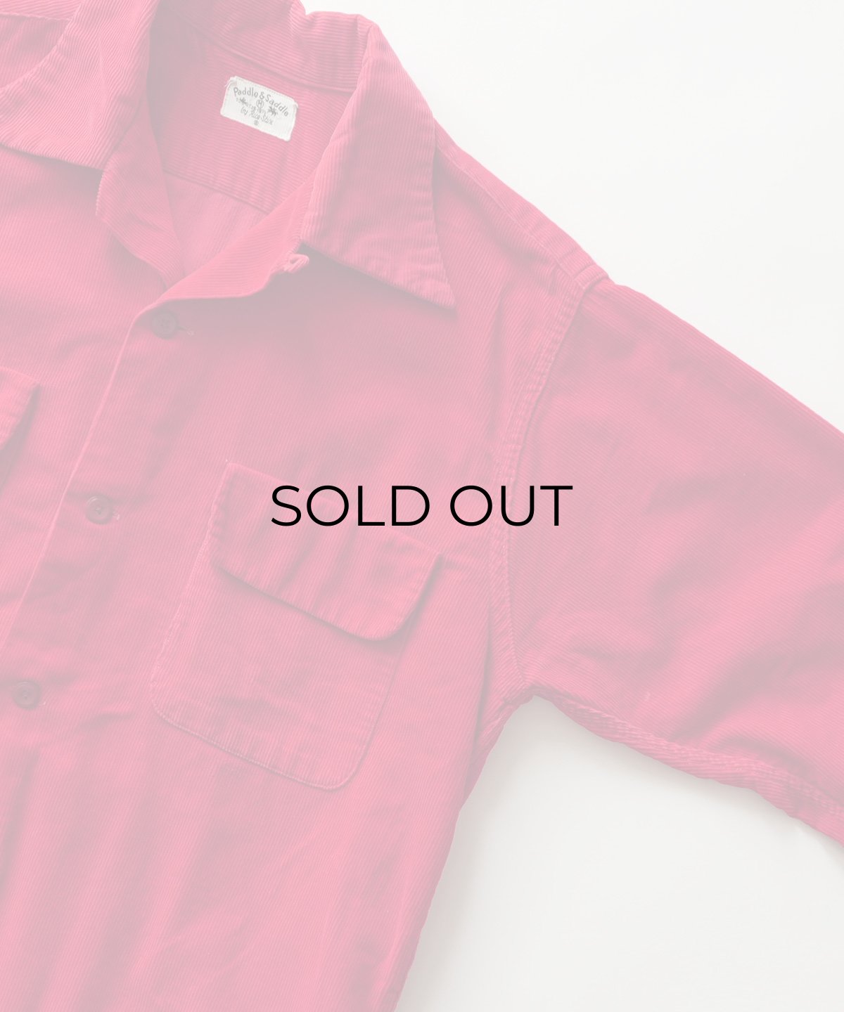 画像3: 50's Paddle & Saddle COTTON CORDUROY LOOP COLLAR BOX SHIRT (3)