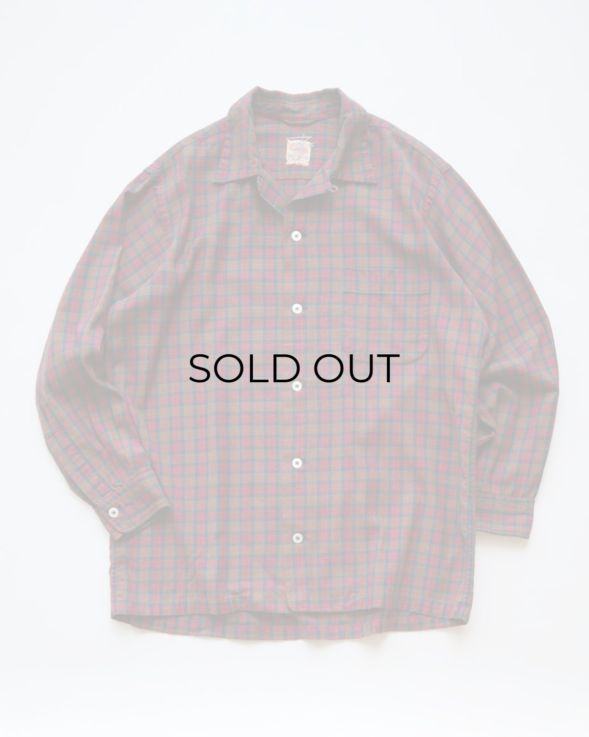 画像1: 50's F.R. TRIPLER & CO. COTTON CHECK LOOP COLLAR BOX SHIRT (1)
