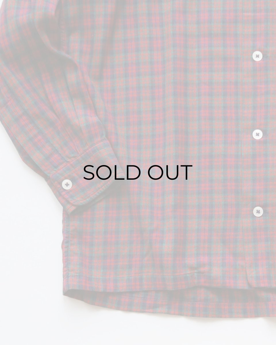 画像4: 50's F.R. TRIPLER & CO. COTTON CHECK LOOP COLLAR BOX SHIRT (4)